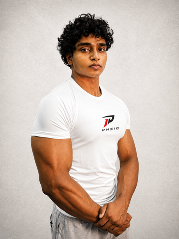 Hybrid Performance Compression Tee - White