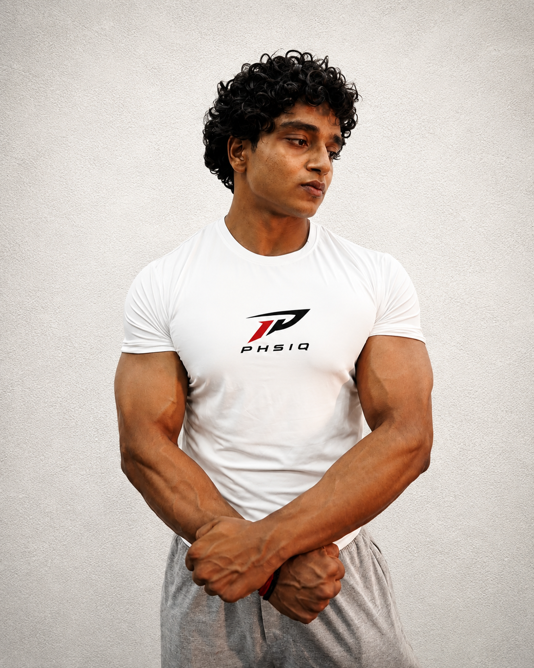Hybrid Performance Compression Tee - White